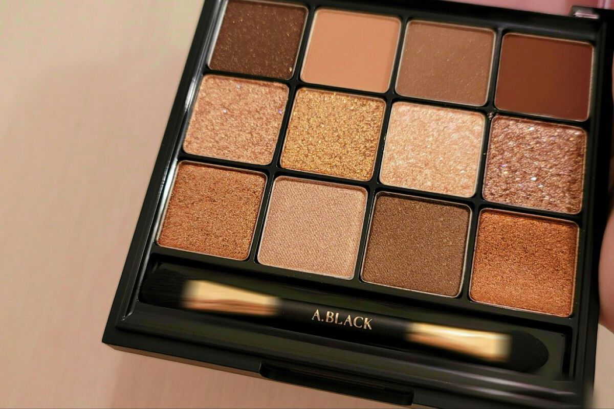 グラムチェンジマルチパレット 01 キャラメルブラウン/A.BLACK/マルチパレットを使ったクチコミ（2枚目）