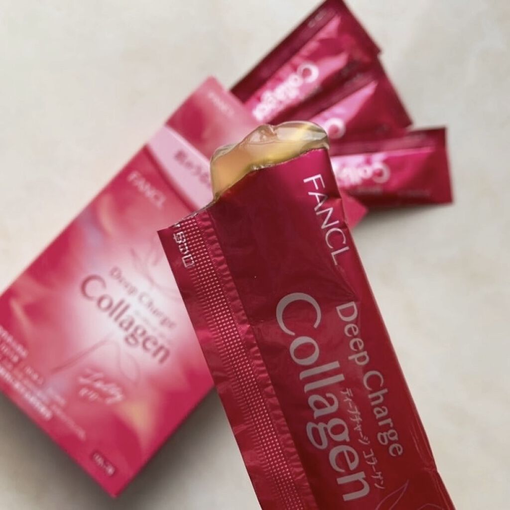 ディープチャージ  コラーゲン スティックゼリー/ファンケル/美容サプリメントを使ったクチコミ（3枚目）