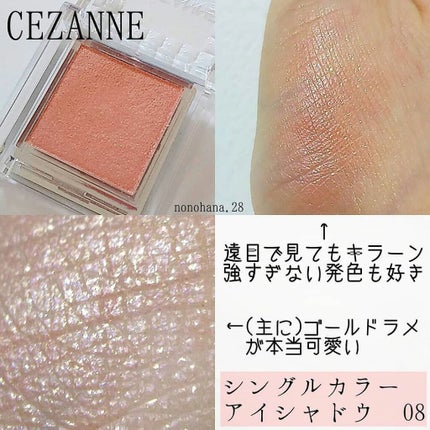 シングルカラーアイシャドウ/CEZANNE/単色アイシャドウを使ったクチコミ(2枚目)