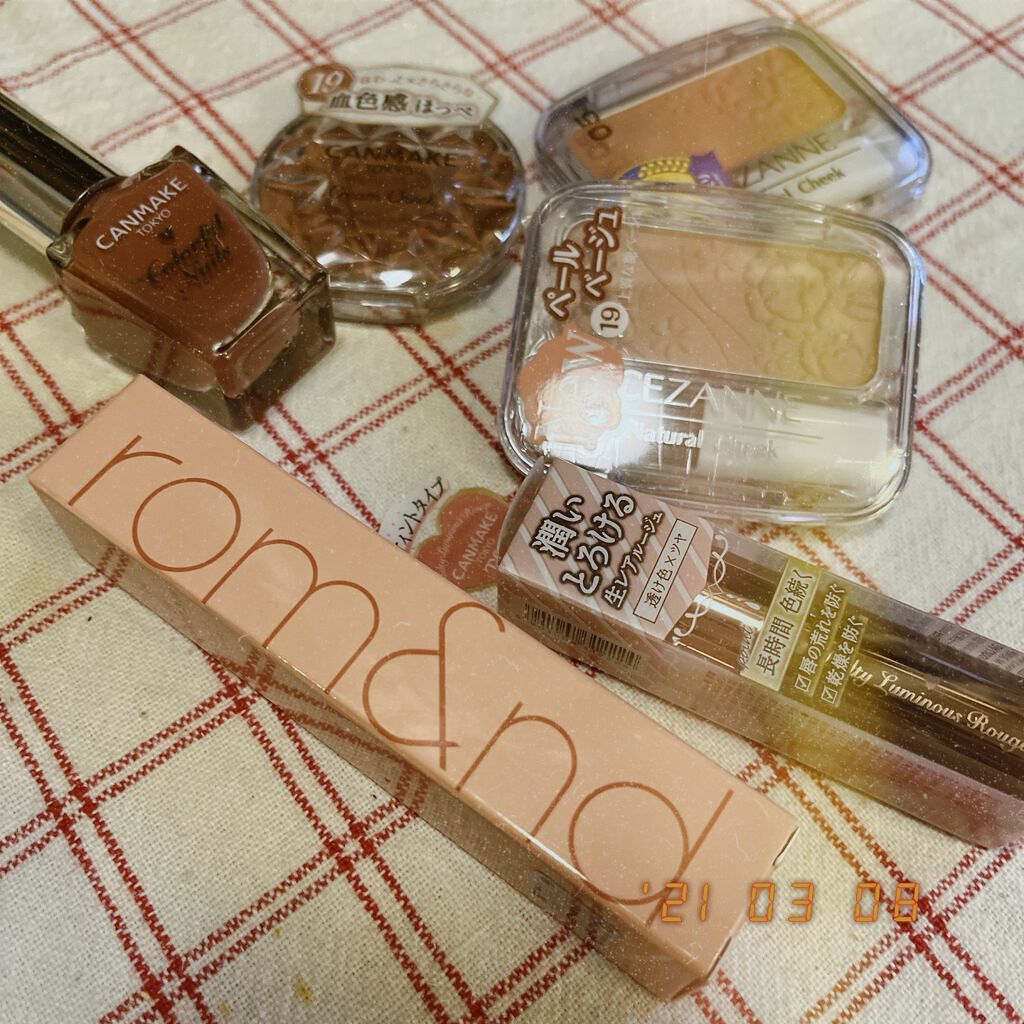 クリームチーク/キャンメイク/ジェル・クリームチークを使ったクチコミ(1枚目)