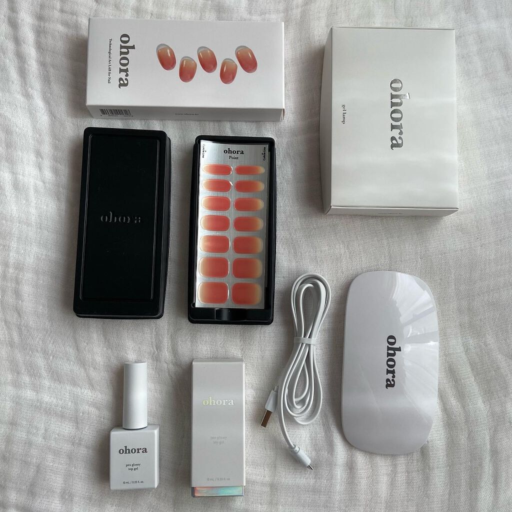 セミキュアジェルネイル(ハンド)/ohora/ネイルシールを使ったクチコミ(5枚目)