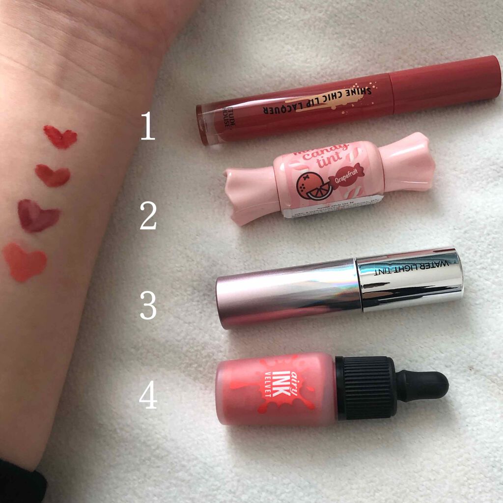 ムース キャンディー ティント/the SAEM/リップティントを使ったクチコミ（2枚目）