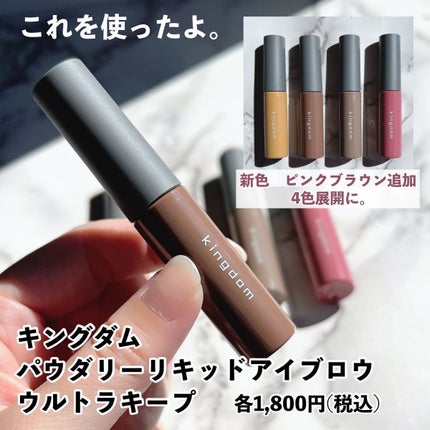パウダリーリキッドアイブロウ ウルトラキープ		/キングダム/リキッドアイブロウを使ったクチコミ(3枚目)