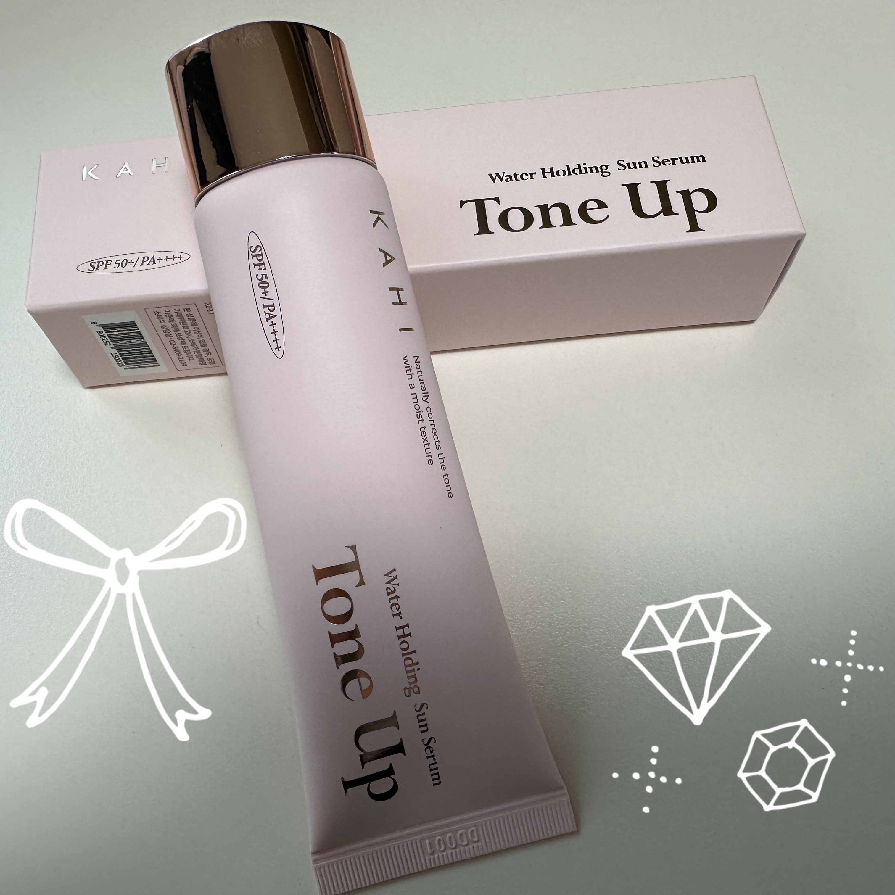 ウォーターホールディングトーンアップサンセラム/KAHI/日焼け止めローションを使ったクチコミ（1枚目）