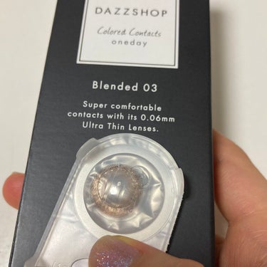 カラーコンタクトレンズ（ワンデー） BLENDED 03/DAZZSHOP/ワンデー（１DAY）カラコンを使ったクチコミ（2枚目）