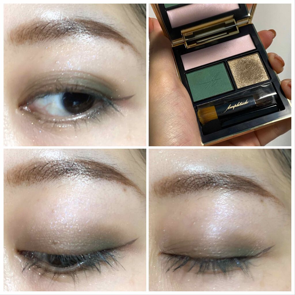 コンスピキュアス アイズ 07 グレイッシュグリーン/Amplitude/アイシャドウパレットを使ったクチコミ（2枚目）