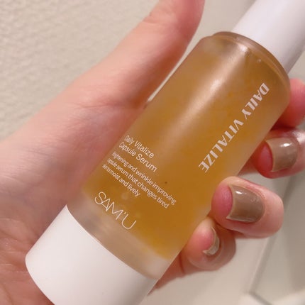 デイリーバイタライズカプセルセラム/SAM'U/美容液を使ったクチコミ(2枚目)