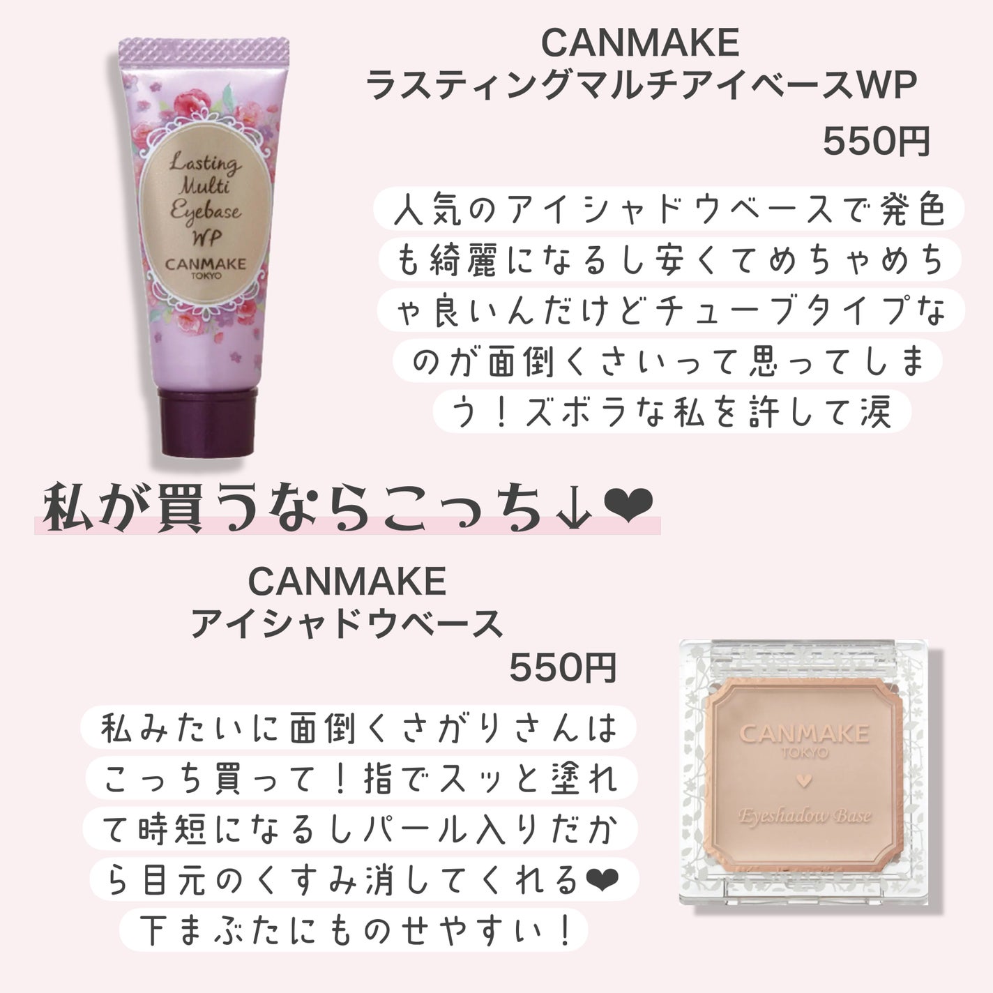 ラスティングマルチアイベース WP/キャンメイク/アイシャドウベースを使ったクチコミ(6枚目)