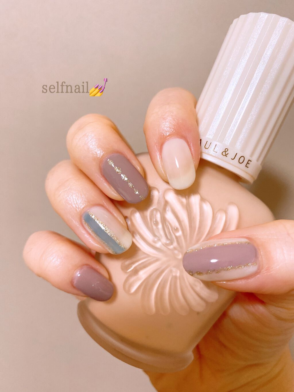 ネイリスト クイックスムージングベースのクチコミ「allプチプラでネイルしてみました💅
いい感じにできたと思うので良ければ参考にしてみてください.....」（1枚目）