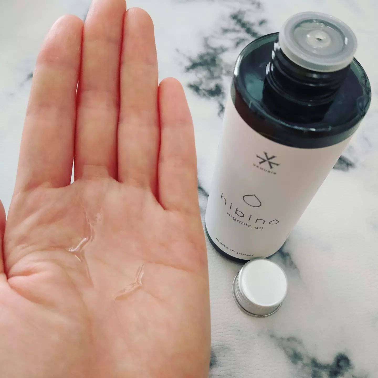 hibino organic oil/VENUSiS/ヘアオイルを使ったクチコミ（3枚目）