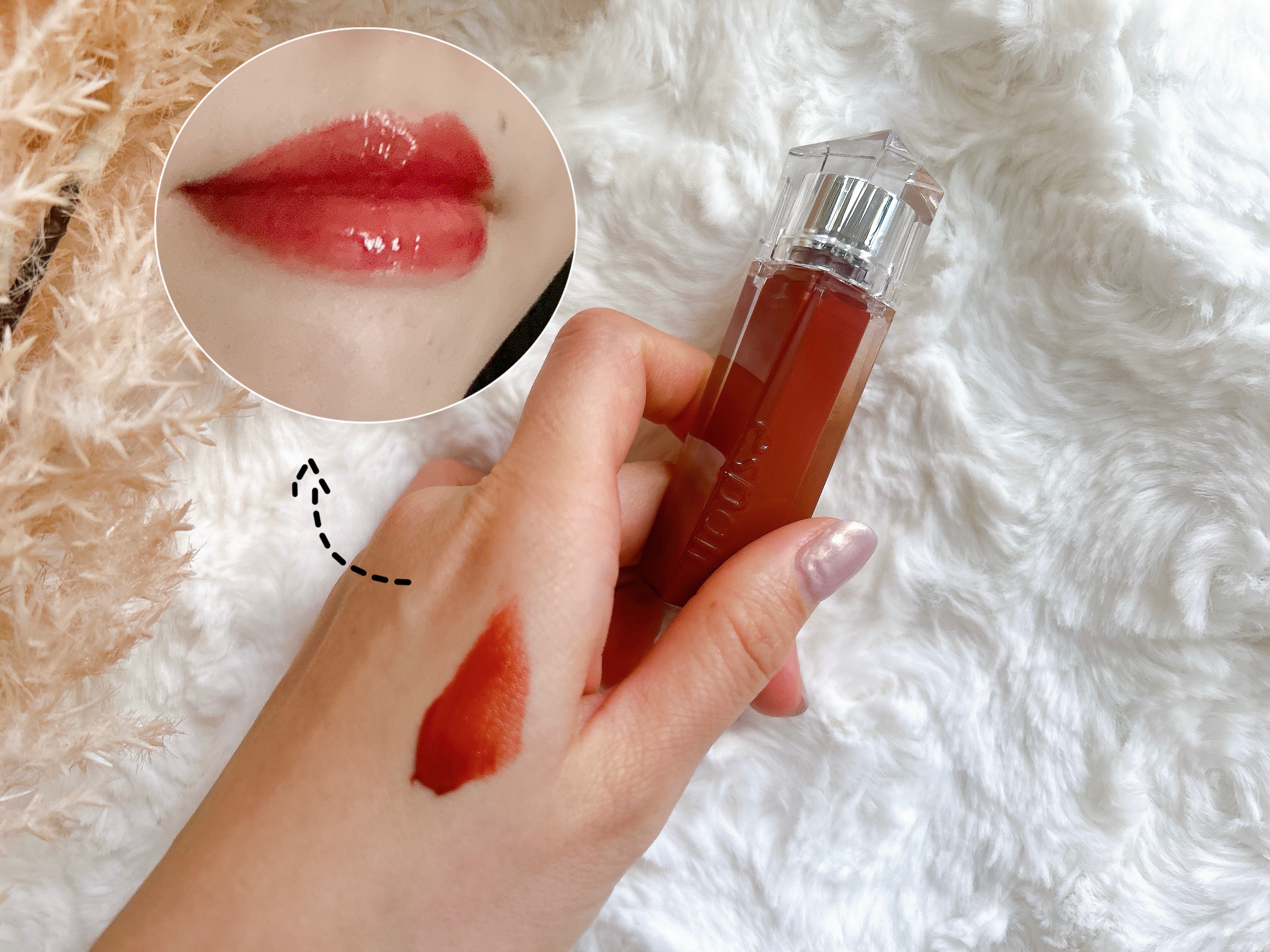 クチュールリップティントグレイズ/espoir/リップティントを使ったクチコミ（2枚目）