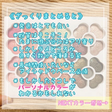 アイカラーパレット/ティアラガール/アイシャドウパレットを使ったクチコミ(2枚目)