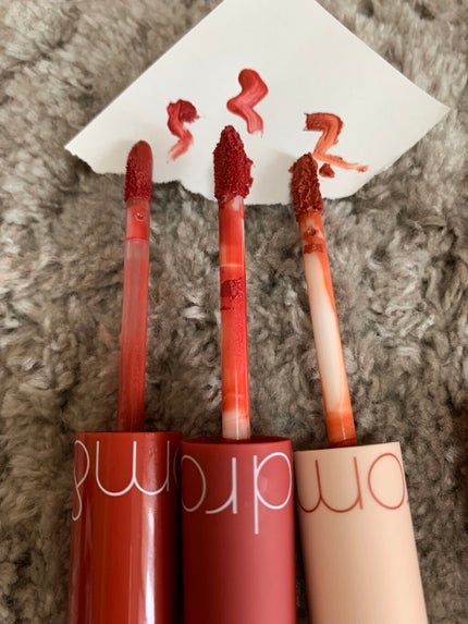 ジューシーラスティングティント/rom&nd/リップティントを使ったクチコミ(4枚目)