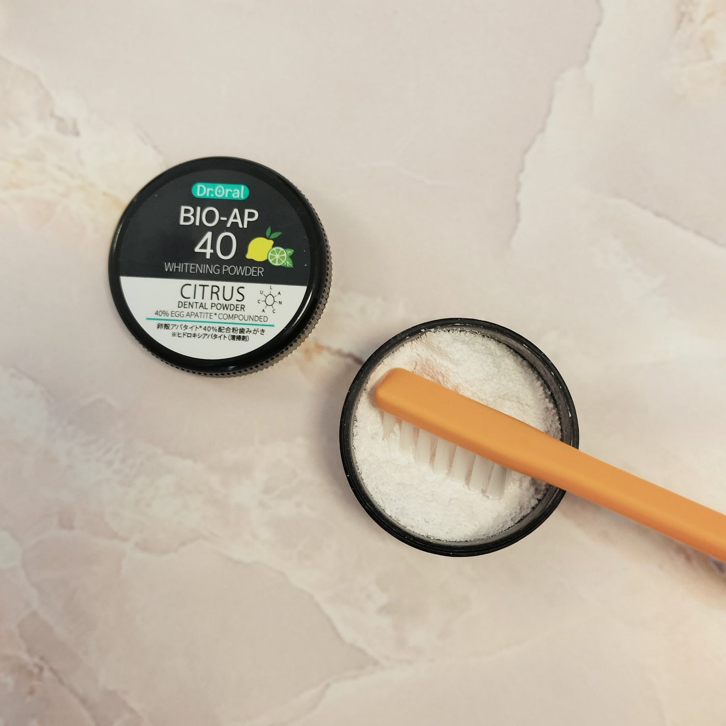 ホワイトニングパウダー シトラスL(レモン&ライム)/Dr.Oral/歯磨き粉を使ったクチコミ(3枚目)
