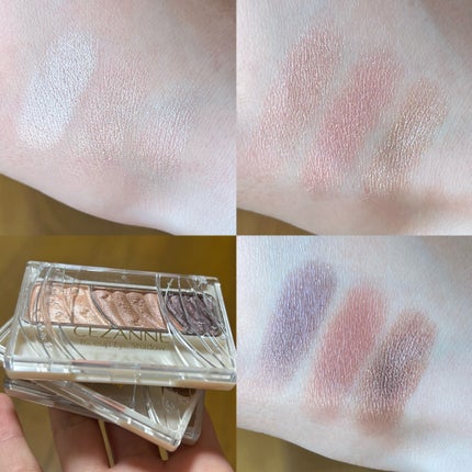 トーンアップアイシャドウ/CEZANNE/アイシャドウパレットを使ったクチコミ(3枚目)