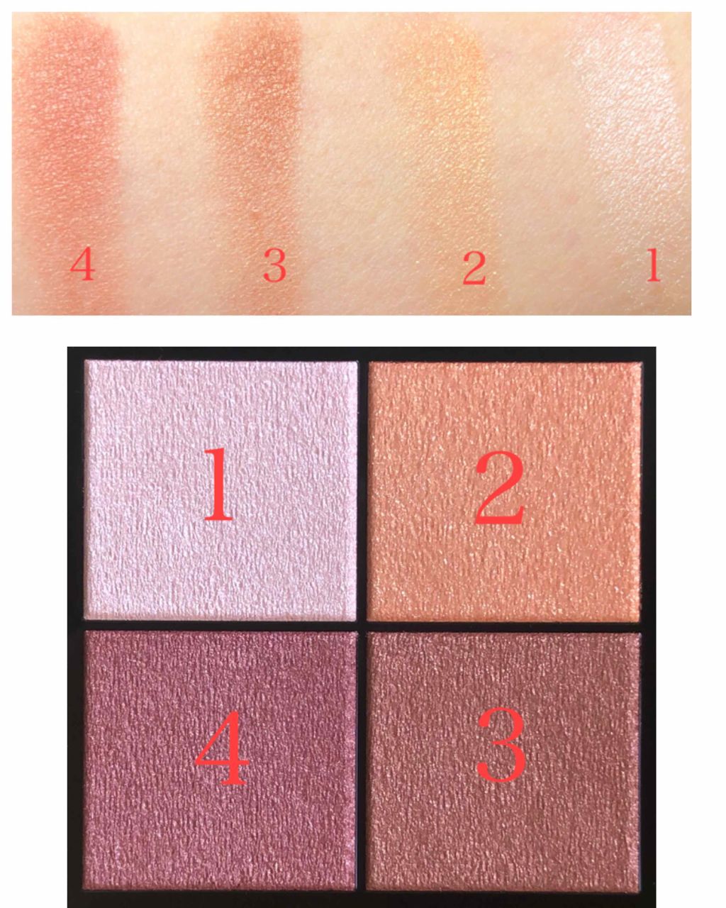 リアルクローズシャドウ/excel/アイシャドウパレットを使ったクチコミ（2枚目）