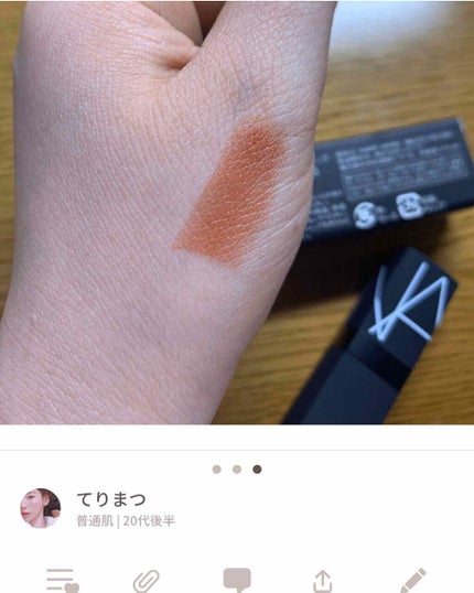 リップスティック(旧)/NARS/口紅を使ったクチコミ(3枚目)