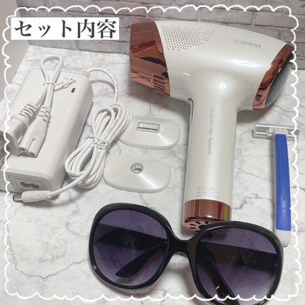 Sarlisi サファイア冷却 脱毛器 ムダ毛ケアのクチコミ「\  瞬時に冷却❄️熱くないIPLサファイア脱毛器❣️ /
       ☆.。.:*・Sa.....」(2枚目)