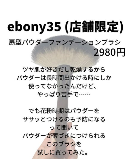 ebony35/Ancci brush/メイクブラシを使ったクチコミ(2枚目)