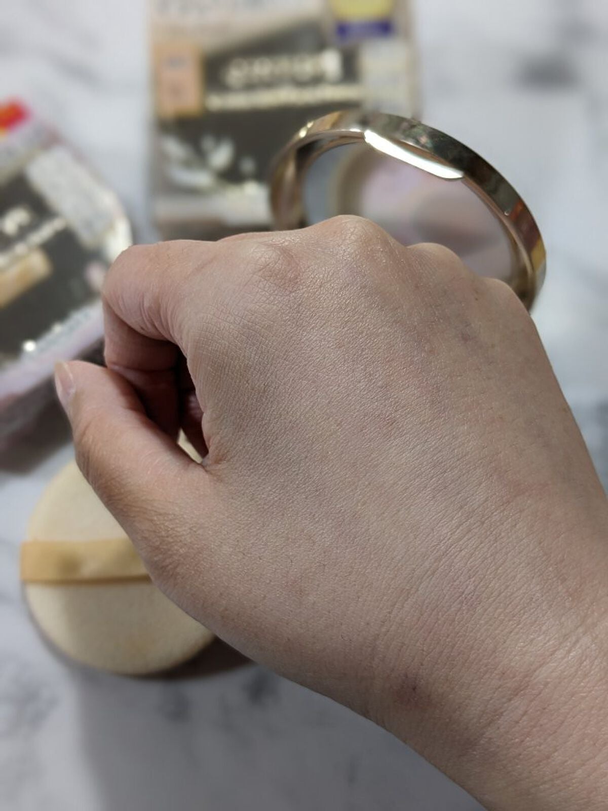 マシュマロフィニッシュパウダー/キャンメイク/プレストパウダーを使ったクチコミ(2枚目)