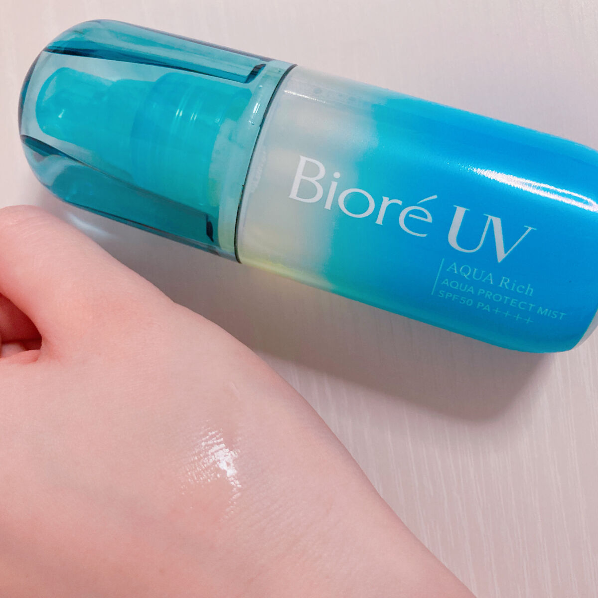 ビオレUV アクアリッチ アクアプロテクトローション(水層パック)/ビオレ/日焼け止めローションを使ったクチコミ（3枚目）