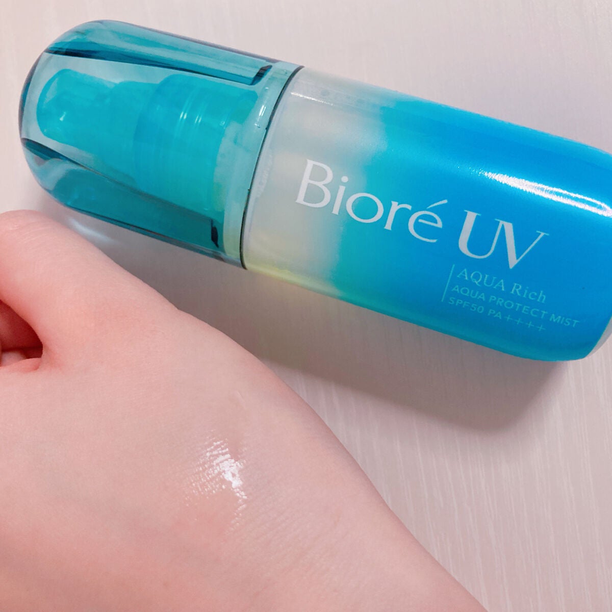 ビオレUV アクアリッチ アクアプロテクトローション(水層パック)/ビオレ/日焼け止めローションを使ったクチコミ(3枚目)
