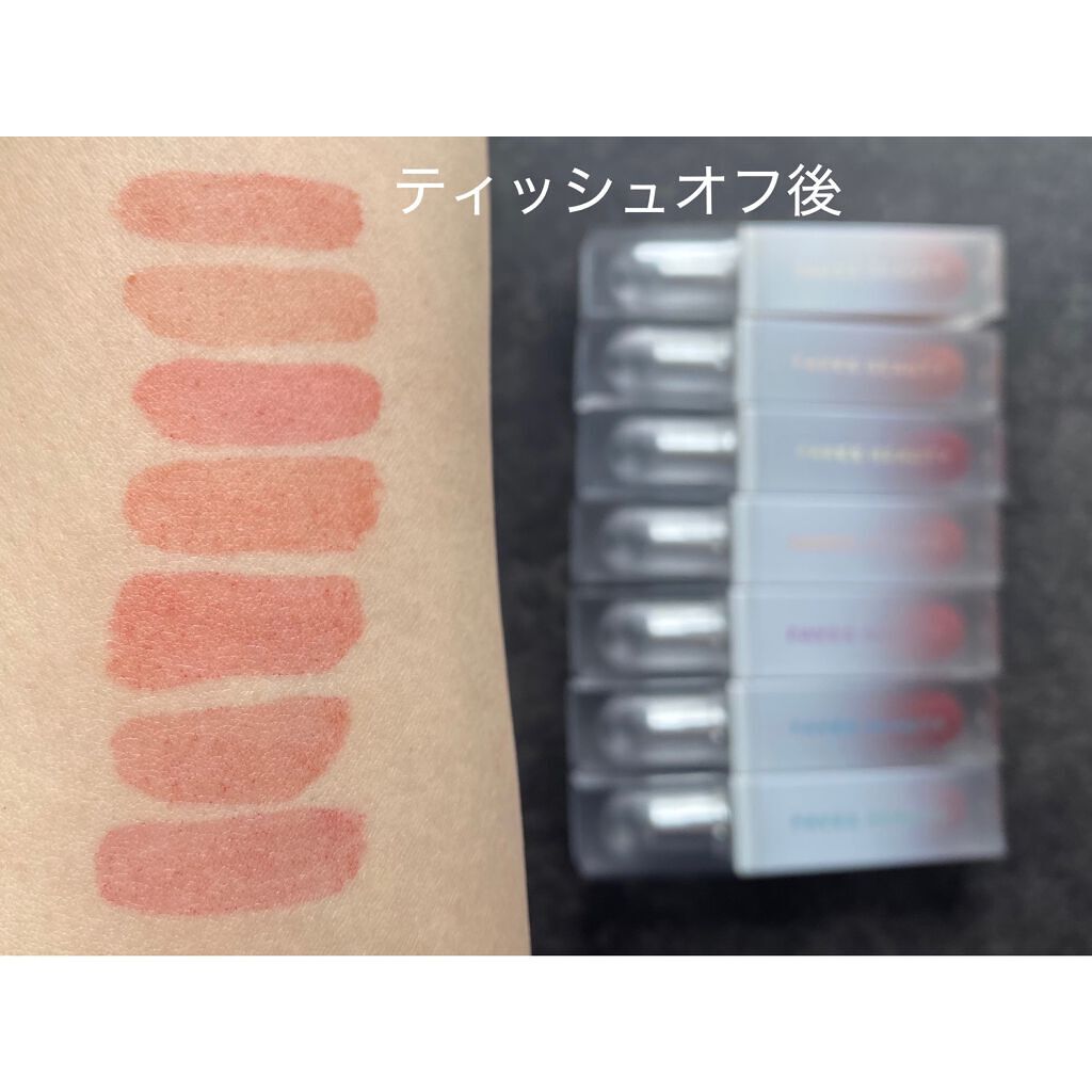 マイカラー ウォーターティント パンプキンラテ/FAVES BEAUTY/リップティントを使ったクチコミ（3枚目）