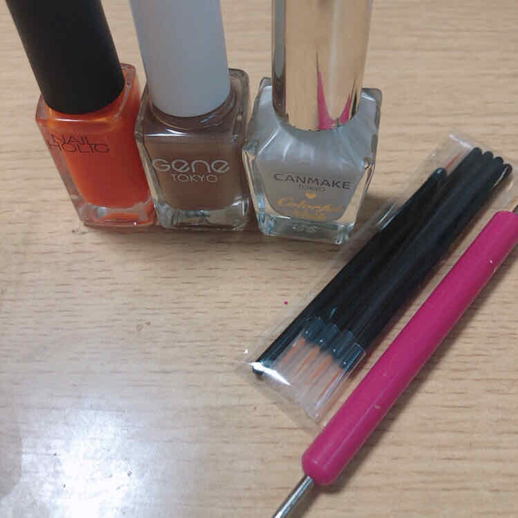 gene TOKYO ネイル キャメル/DAISO/マニキュアを使ったクチコミ（1枚目）