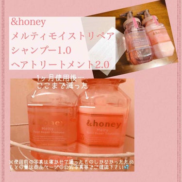 &honey Melty モイストリペア シャンプー1.0／モイストリペア ヘアトリートメント2.0/&honey/シャンプー・コンディショナーを使ったクチコミ（2枚目）