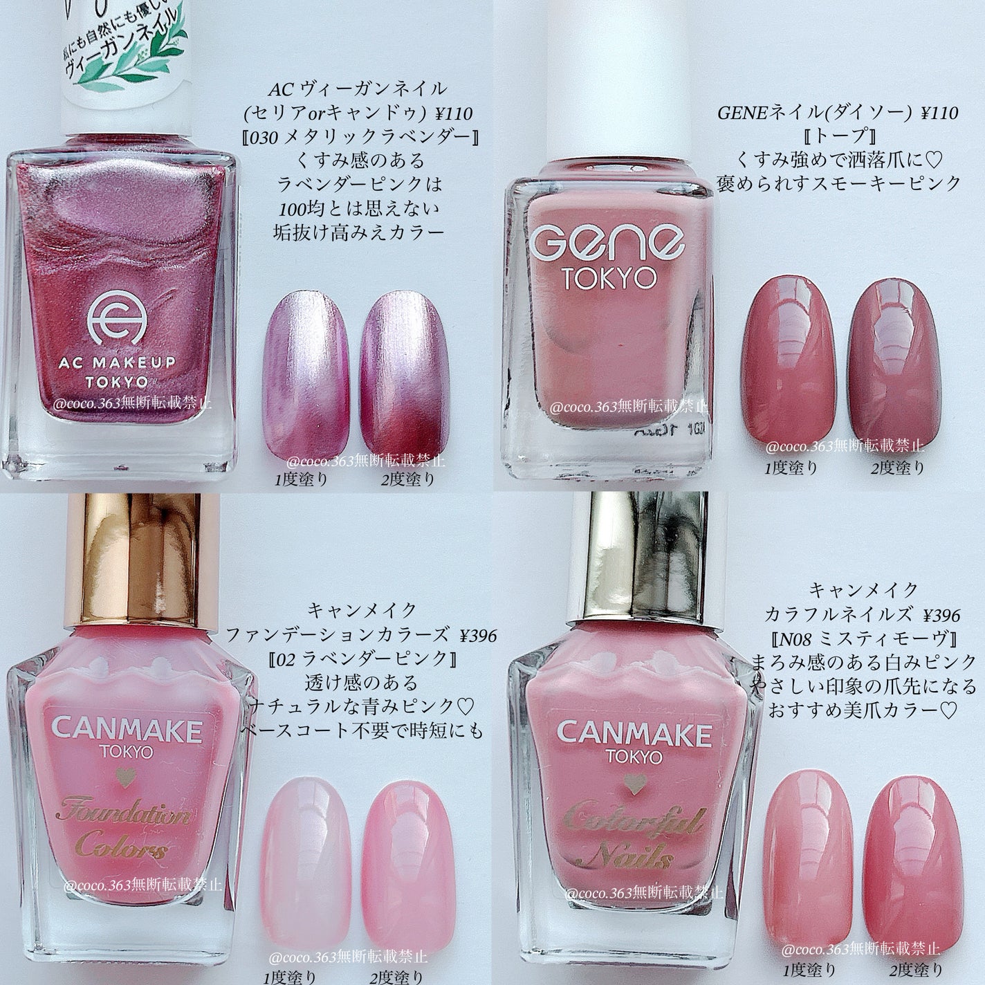 カラフルネイルズ/キャンメイク/マニキュアを使ったクチコミ(4枚目)