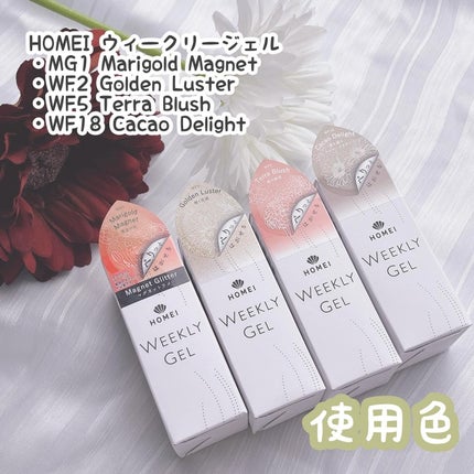 HOMEI ウィークリージェル/HOMEI/ジェルネイルを使ったクチコミ(4枚目)