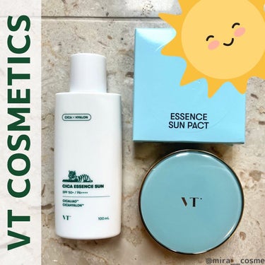 VT COSMETICS 
✔️エッセンスサンパクト
✔️CICA エッセンスサン
-----------------------------


VT COSMETICS から日焼け止めを2種紹介！
