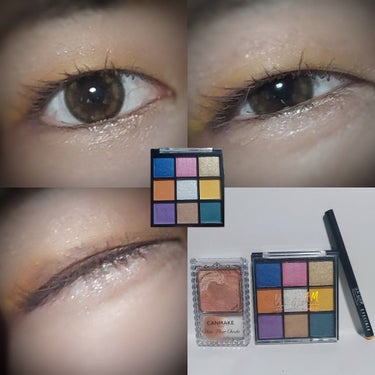 UR GLAM　BLOOMING EYE COLOR PALETTE/U R GLAM/アイシャドウパレットを使ったクチコミ（3枚目）