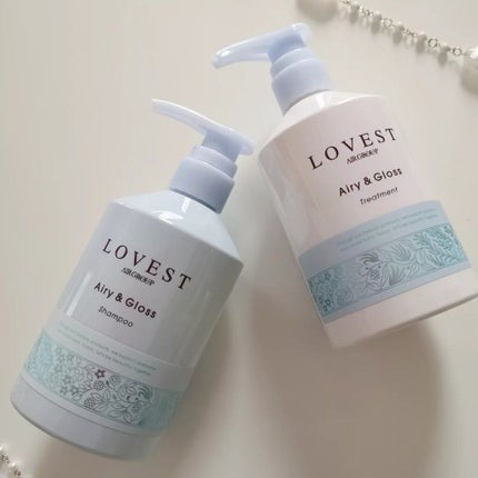 エアリーアンドグロス シャンプー/トリートメント /LOVEST by air Salon Quality Hair Care/市販シャンプーを使ったクチコミ(1枚目)