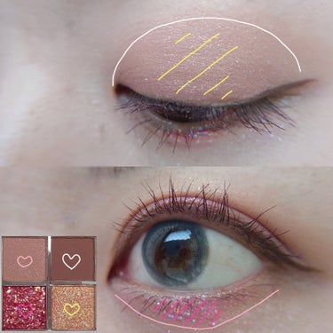 TWINKLE POP Pearl Flex Glitter Eye Palette/CLIO/パウダーアイシャドウを使ったクチコミ（2枚目）