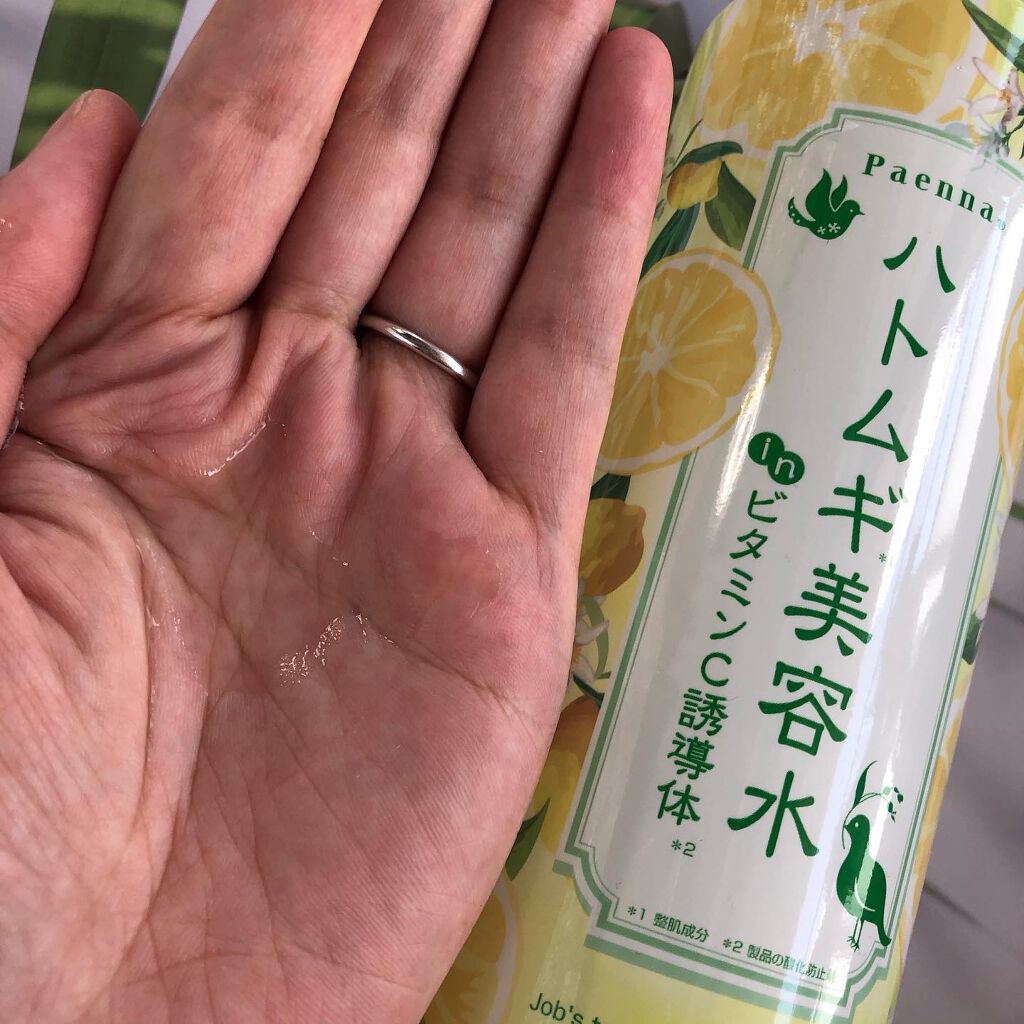 ハトムギ美容水inビタミンC誘導体/パエンナ/化粧水を使ったクチコミ(4枚目)
