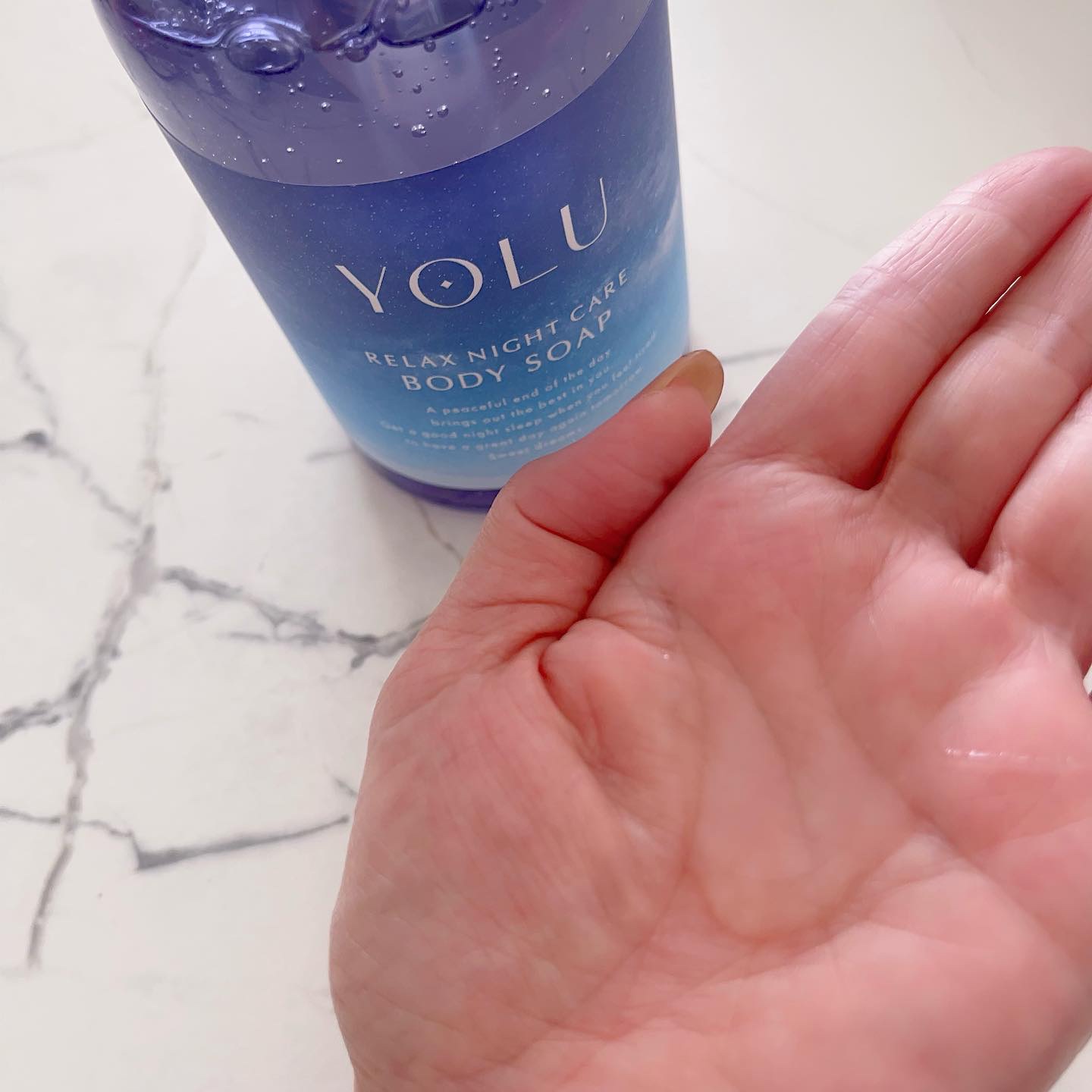 リラックスナイトケアボディソープ 440ml/YOLU/ボディソープを使ったクチコミ（2枚目）