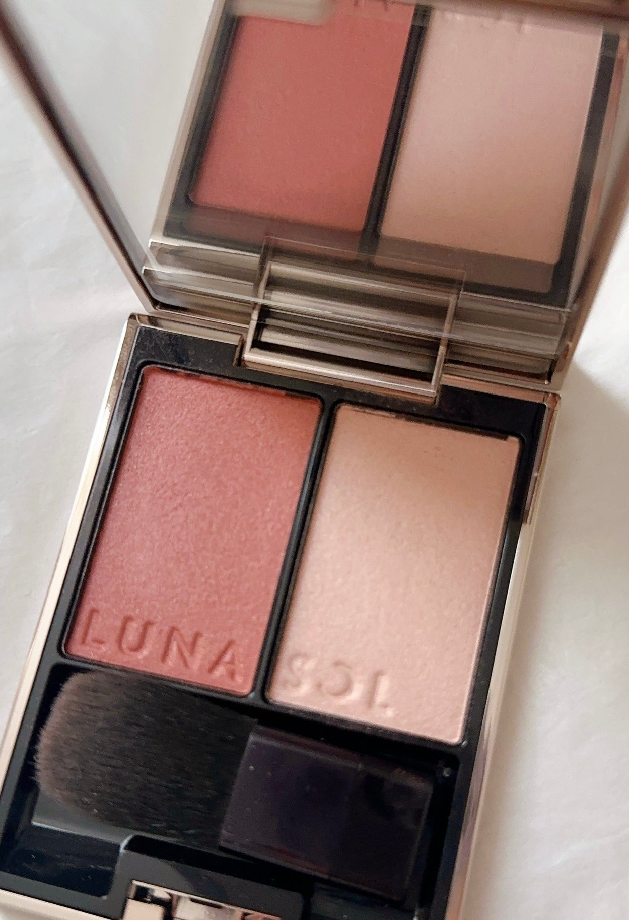 カラーリンググレイズ/LUNASOL/パウダーチークを使ったクチコミ(1枚目)