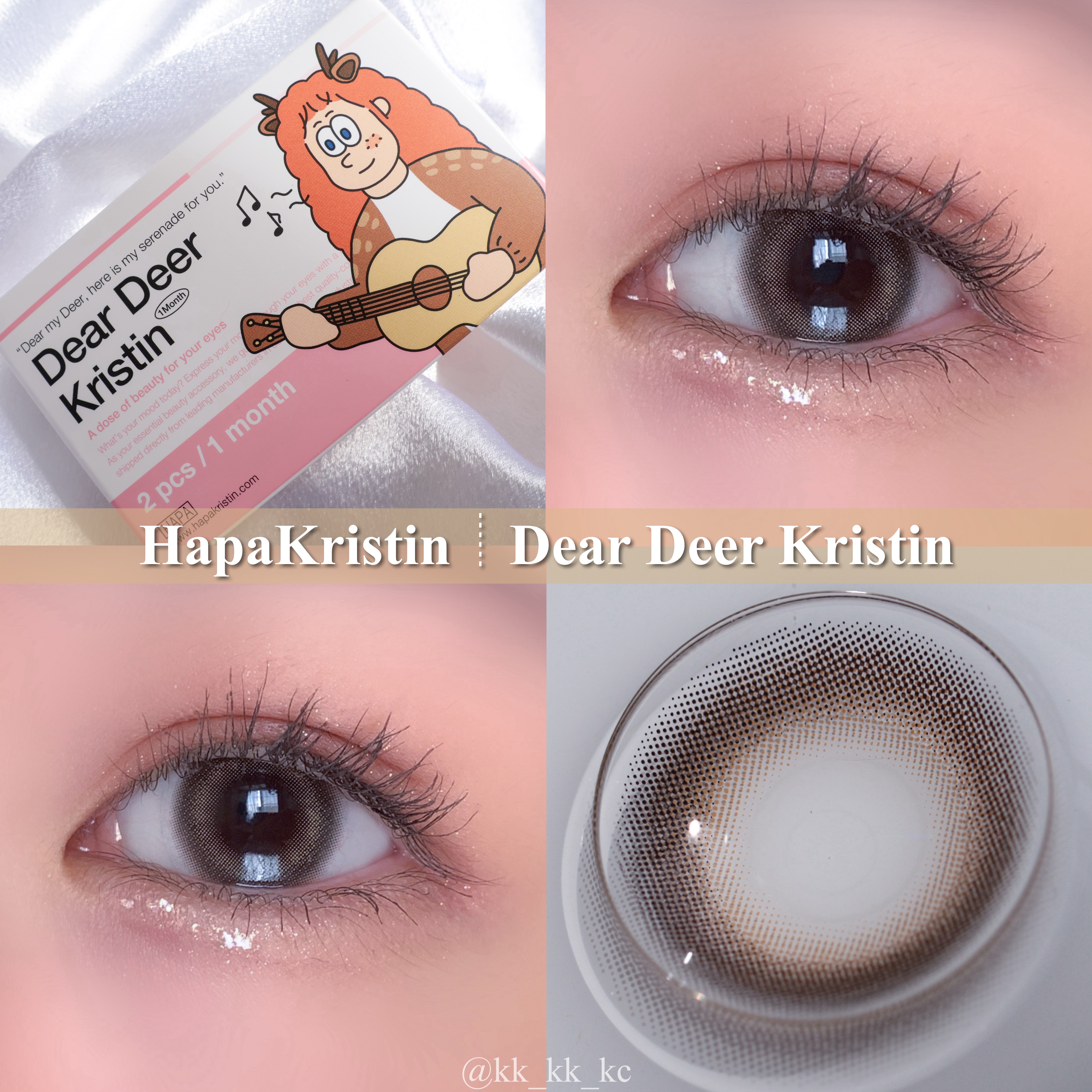 Dear Deer Kristen 1month/Hapa kristin/ワンデー（１DAY）カラコンを使ったクチコミ（1枚目）