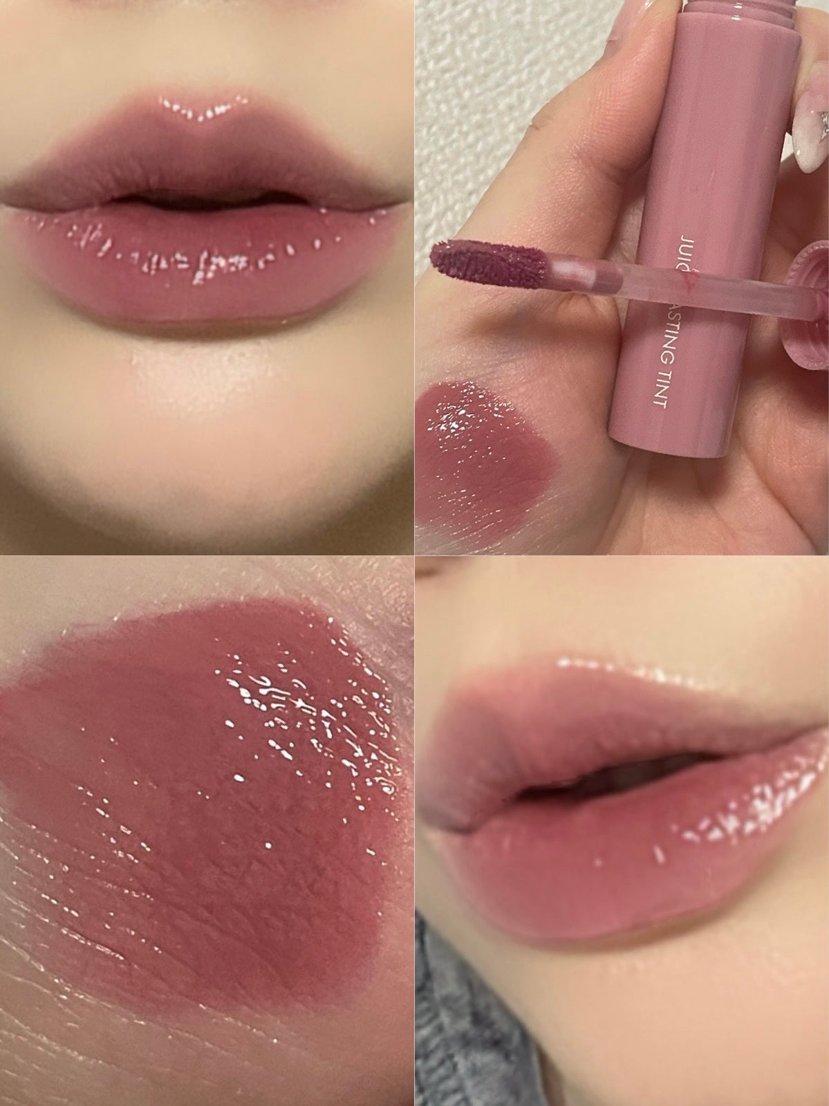 ジューシーラスティングティント/rom&nd/リップティントを使ったクチコミ(4枚目)