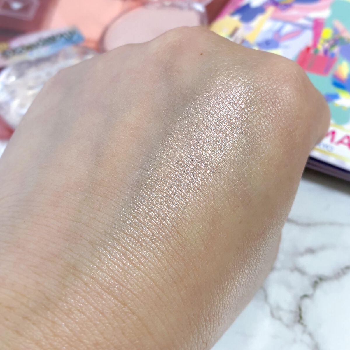 むにゅっとハイライター/キャンメイク/クリームハイライトを使ったクチコミ(3枚目)