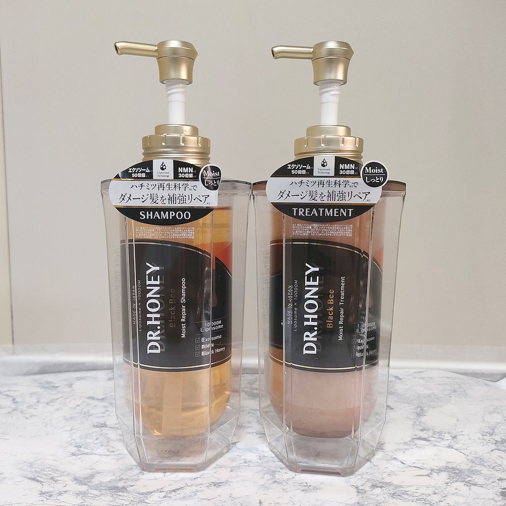 DRハニー ブラックビー モイスト リペア シャンプー/ヘアトリートメント/DR.HONEY/市販シャンプーを使ったクチコミ（3枚目）
