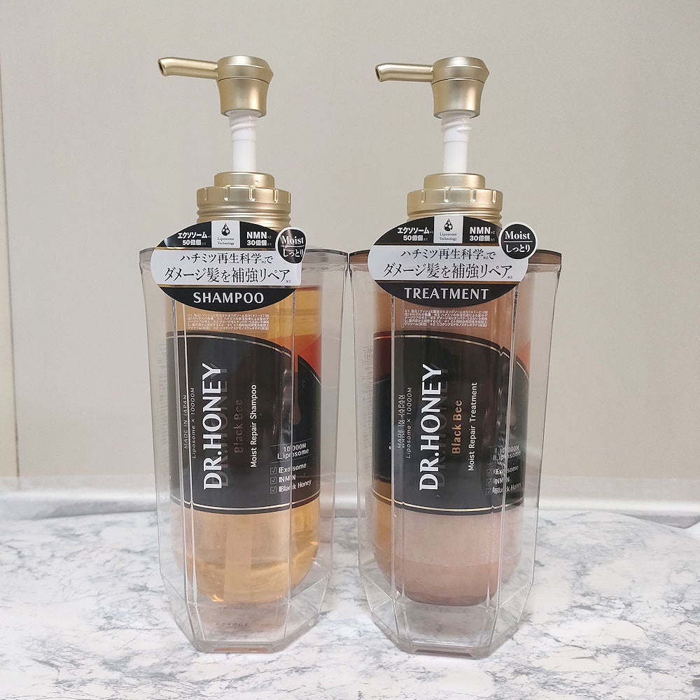 DRハニー ブラックビー モイスト リペア シャンプー/ヘアトリートメント/DR.HONEY/市販シャンプーを使ったクチコミ(3枚目)