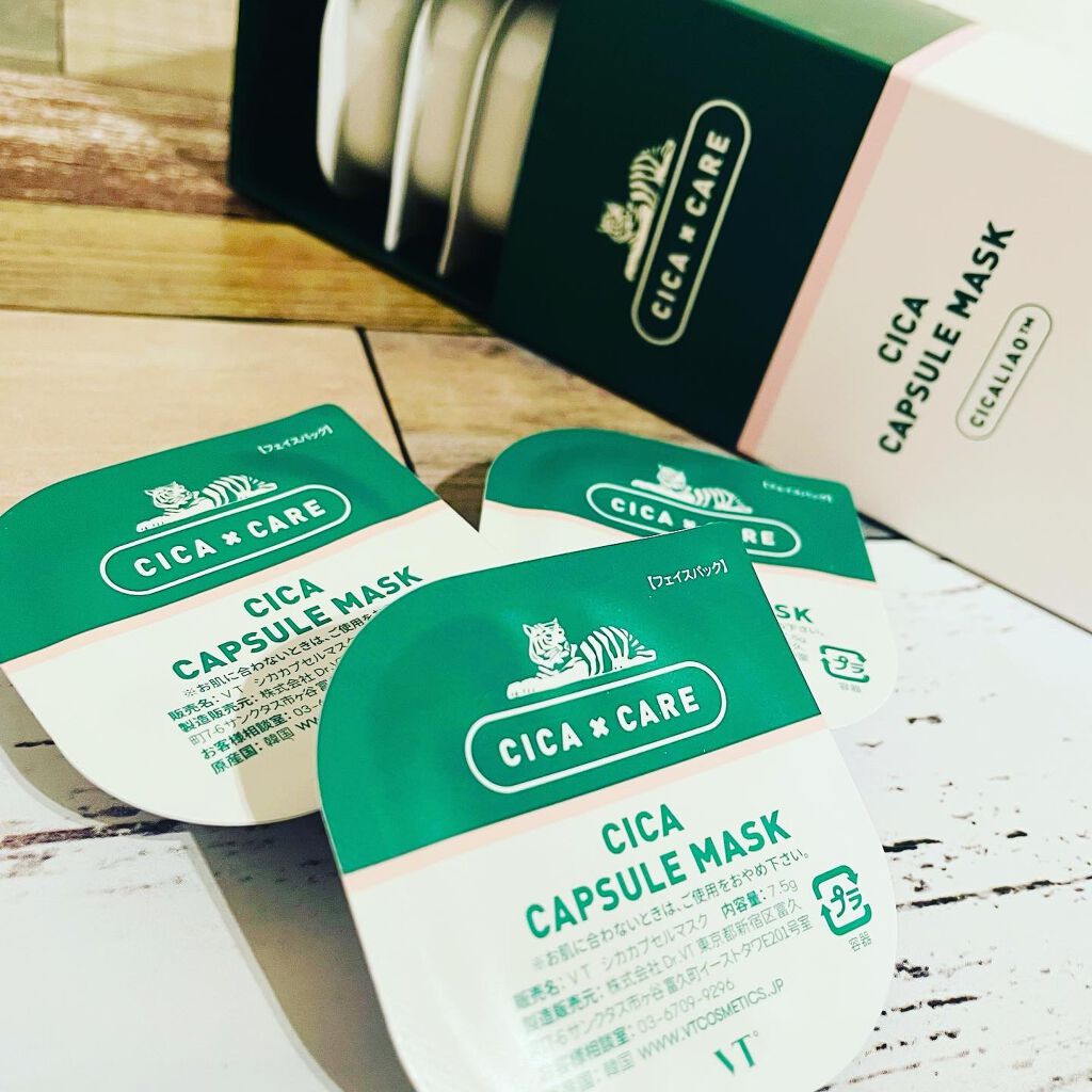 CICA カプセルマスク/VT/洗い流すパック・マスクを使ったクチコミ(1枚目)