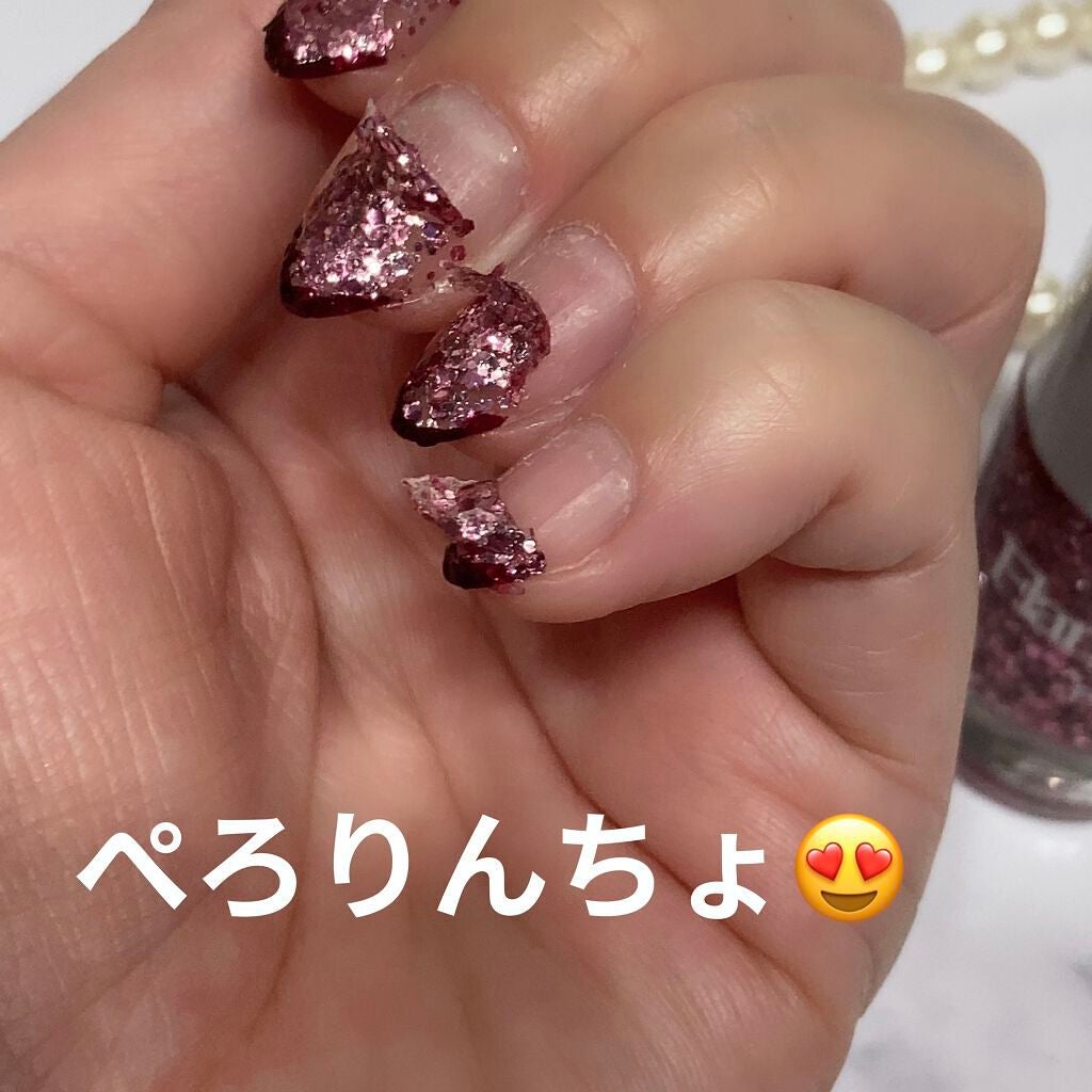 Flamboyant(フランボヤン) ピールオフネイル/DAISO/マニキュアを使ったクチコミ(5枚目)