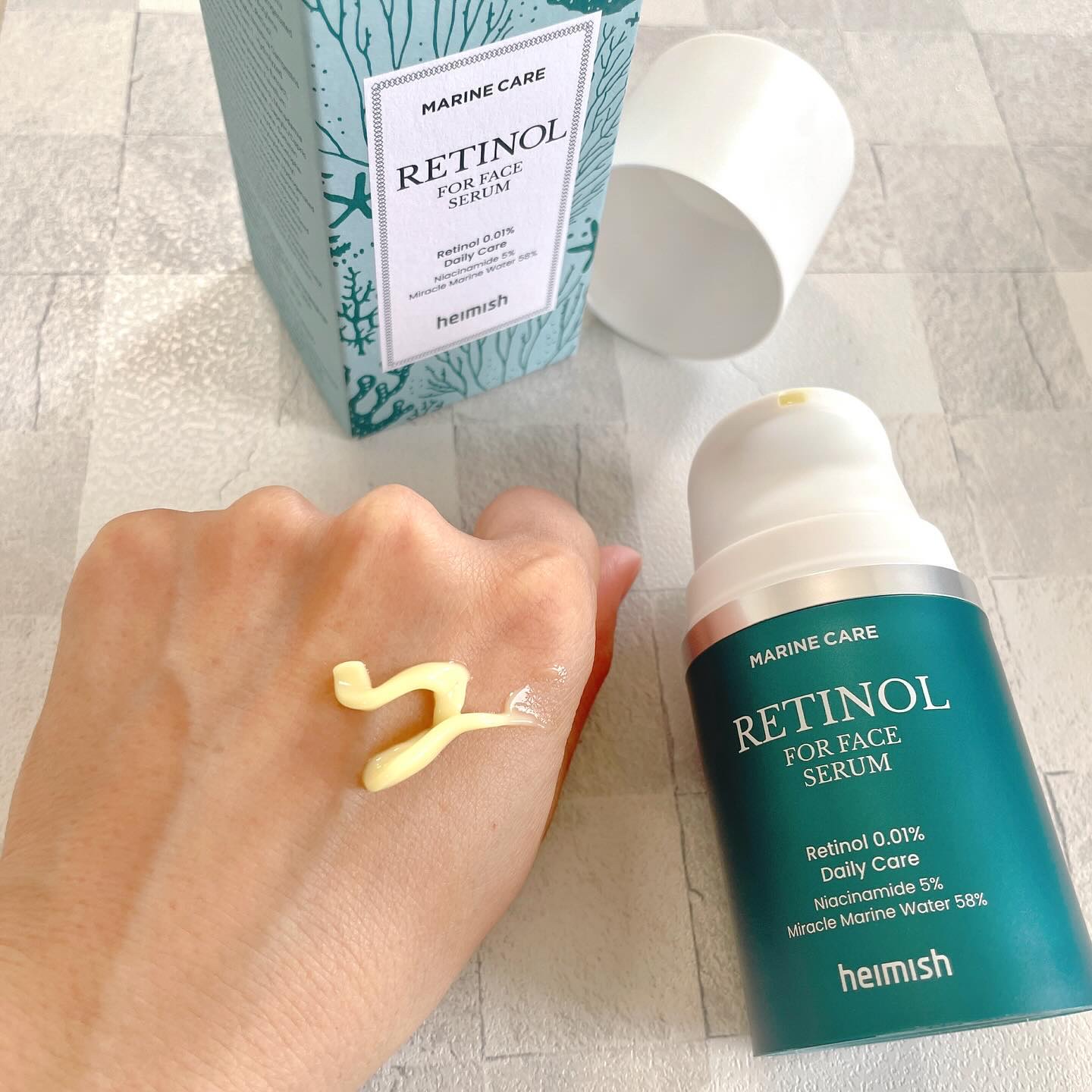 マリンケア レチノールアイセラム/heimish/アイケア・アイクリームを使ったクチコミ（1枚目）