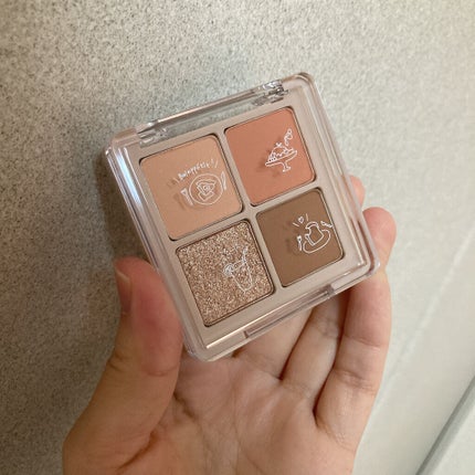 Peach Blush Toast cafe eye palette/NOTONE/アイシャドウパレットを使ったクチコミ(8枚目)