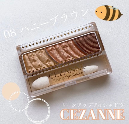 トーンアップアイシャドウ/CEZANNE/アイシャドウパレットを使ったクチコミ(1枚目)