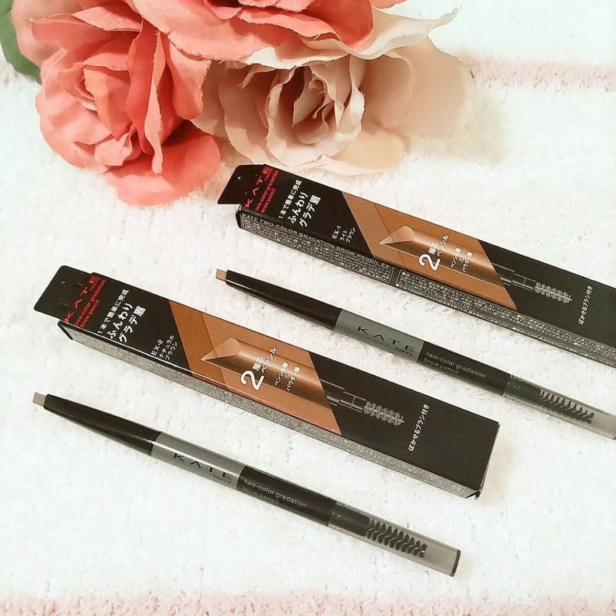 2カラーグラデーションブロウペンシル/KATE/アイブロウペンシルを使ったクチコミ(7枚目)