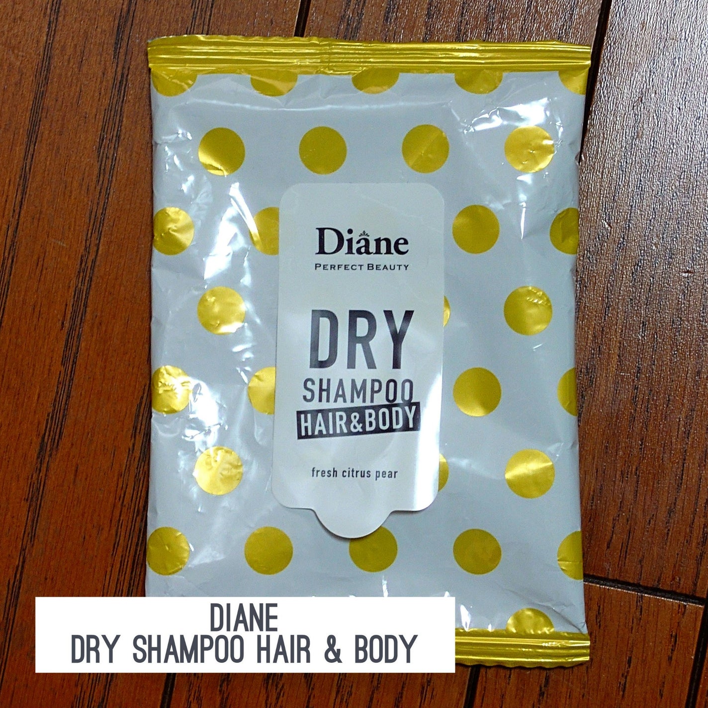 ドライシャンプーシート ヘア&ボディ フレッシュシトラスペアの香り/ダイアン/ボディシートを使ったクチコミ(1枚目)